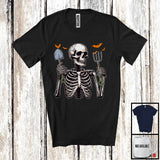 MacnyStore - Farmer Skeleton, Scary Halloween Costume Skeleton Skull Lover, Proud Careers Group T-Shirt