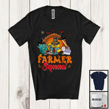 MacnyStore - Farmer Squad; Amazing Thanksgiving Halloween Witch Turkey; Careers Jobs Group T-Shirt