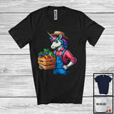 MacnyStore - Farmer Unicorn; Cute Magical Unicorn Farmer Worker Lover; Proud Careers Jobs Group T-Shirt