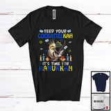 MacnyStore - Feed Your Cockatielkah; Amazing Hanukah Cockatiel With Menorah; Bird Animal Lover Family Group T-Shirt