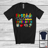 MacnyStore - First Day Of Kindergarten, Adorable Back To School Crayons Lover, Students Teachers Squad T-Shirt