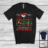 MacnyStore - First Social Worker Then Christmas; Amazing Christmas Winter Break; Social Worker Jobs Proud T-Shirt