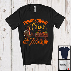 MacnyStore - Friendsgiving Crew; Humorous Thanksgiving Turkey Preparing Dinner Party; Family Group T-Shirt