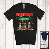 MacnyStore - Friendsmas Squad; Wonderful Christmas Lights Three Santa Elf Labrador Retriever; Pajama Group T-Shirt