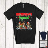 MacnyStore - Friendsmas Squad; Wonderful Christmas Lights Three Santa Reindeer Beagle; Pajama Group T-Shirt