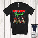 MacnyStore - Friendsmas Squad; Wonderful Christmas Lights Three Santa Reindeer Pug; Pajama Group T-Shirt