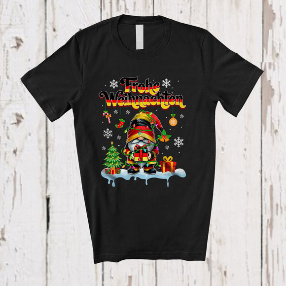 MacnyStore - Frohe Weihnachten; Merry Christmas Gnome German Flag; X-mas Germany Family Group T-Shirt