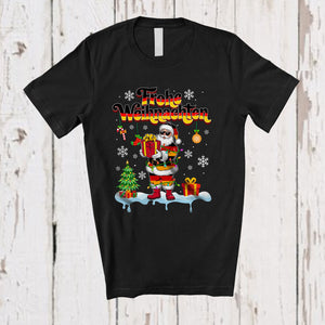 MacnyStore - Frohe Weihnachten; Merry Christmas Santa German Flag; X-mas Germany Family Group T-Shirt