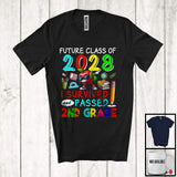 MacnyStore - Future Class Of 2028 I Survived Passed 2nd Grade, Proud Graduation School Summer, Students T-Shirt