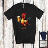 MacnyStore - German Chicken Drinking Beer; Humorous Festival Oktoberfest Farm Farmer; Drunker Team T-Shirt