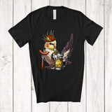 MacnyStore - German Cockatiel Drinking Beer; Cheerful Festival Oktoberfest Bird Drunker; Family Group T-Shirt