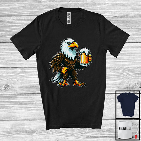 MacnyStore - German Eagle Drinking Beer; Joyful Oktoberfest Animal Lover; Matching Family Group T-Shirt