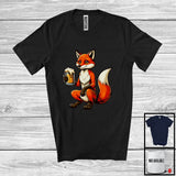 MacnyStore - German Fox Drinking Beer; Joyful Oktoberfest Animal Lover; Matching Family Group T-Shirt