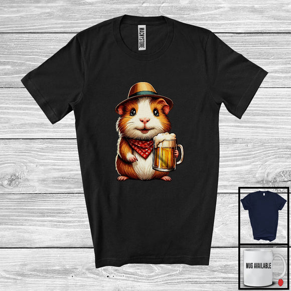 MacnyStore - German Guinea Pig Drinking Beer; Joyful Oktoberfest Animal Lover; Matching Family Group T-Shirt