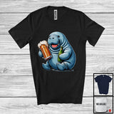 MacnyStore - German Manatee Drinking Beer; Joyful Oktoberfest Animal Lover; Matching Family Group T-Shirt