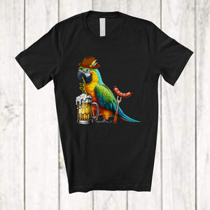 MacnyStore - German Parrot Drinking Beer; Cheerful Festival Oktoberfest Bird Drunker; Family Group T-Shirt