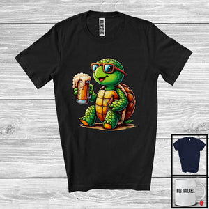 MacnyStore - German Turtle Drinking Beer; Joyful Oktoberfest Animal Lover; Matching Family Group T-Shirt