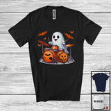 MacnyStore - Ghost Playing Drum; Awesome Halloween Boo Ghost; Musical Instruments Player Group T-Shirt