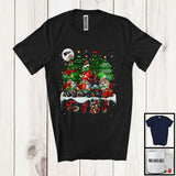 MacnyStore - Gigi; Amusing Christmas Trees Three Gnomes Gnomies; Leopard Plaid Family Group T-Shirt