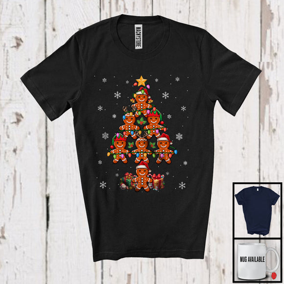 MacnyStore - Gingerbread Christmas Tree; Amazing X-mas Lights Gingerbread; Baker Baking Family Group T-Shirt