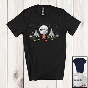 MacnyStore - Gingerbread Heartbeat; Awesome Christmas Tree Lights Snowing; Simple X-mas Nurse Group T-Shirt