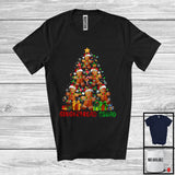 MacnyStore - Gingerbread Squad; Lovely Christmas Lights Tree Gingerbreads; X-mas Gnomes Family Group T-Shirt