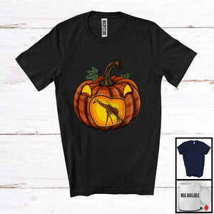 MacnyStore - Giraffe In Plaid Carved Pumpkin; Awesome Halloween Wild Animal Cosplay; Family Group T-Shirt