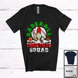 MacnyStore - Gnome Playing Baseball; Joyful Christmas Moon Gnomes Snowing; Baseball Sport Player Team T-Shirt