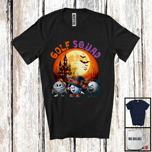 MacnyStore - Golf Squad, Proud Halloween Three Mummy Monster Witch, Sport Player Playing Team T-Shirt