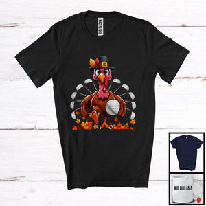 MacnyStore - Golf Stick Balls Turkey; Humorous Thanksgiving Turkey; Sport Playing Player Team T-Shirt