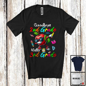 MacnyStore - Goodbye 2nd Grade Hello 3rd Grade, Joyful Back To School Dabbing Apple, Students Teacher T-Shirt