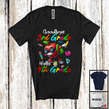 MacnyStore - Goodbye 3rd Grade Hello 4th Grade, Joyful Back To School Dabbing Apple, Students Teacher T-Shirt