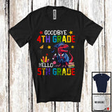 MacnyStore - Goodbye 4th Grade Hello 5th Grade, Lovely Summer Vacation T-Rex Lover, Students Graduate T-Shirt