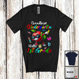 MacnyStore - Goodbye Kindergarten Hello 1st Grade, Joyful Back To School Dabbing Apple, Students Teacher T-Shirt