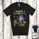 MacnyStore - Goodbye Kindergarten Hello 1st Grade, Lovely Summer Vacation Unicorn Lover, Students Graduate T-Shirt