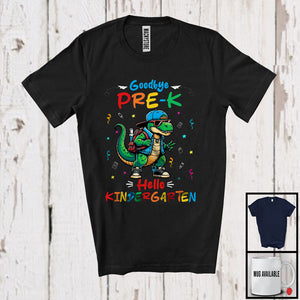 MacnyStore - Goodbye Pre-K Hello Kindergarten Grade, Amazing Graduation T-Rex Lover, Students Group Dinosaur T-Shirt