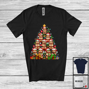 MacnyStore - Gopher Christmas Tree; Lovely X-mas Santa Elf Reindeer Gopher Rodent Animal Lover; Family Group T-Shirt