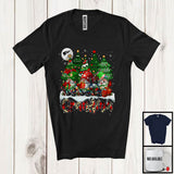 MacnyStore - Grandma; Amusing Christmas Trees Three Gnomes Gnomies; Leopard Plaid Family Group T-Shirt