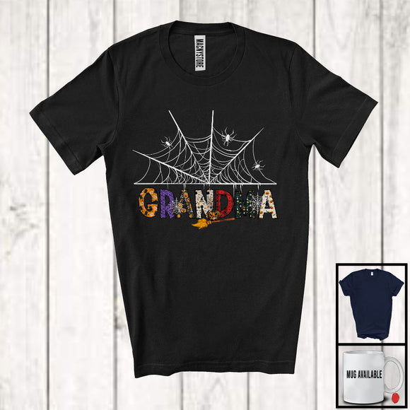 MacnyStore - Grandma, Scary Halloween Costume Spider Pumpkins Lover, Matching Family Group T-Shirt