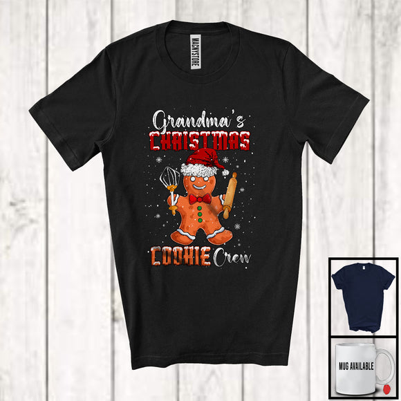 MacnyStore - Grandma's Christmas Cookie Crew; Adorable X-mas Santa Gingerbread; Baking Baker Family Group T-Shirt