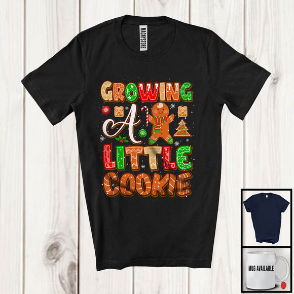 MacnyStore - Growing A Little Cookie; Fantastic Christmas Gingerbread Pregnancy Announcement; Baker T-Shirt