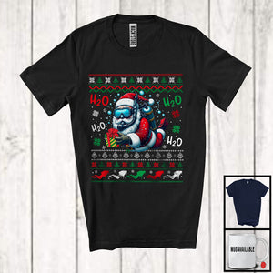 MacnyStore - H2O Scuba Diving Santa; Fantastic Christmas Sweater Scuba Diver Lover; Pajama Family T-Shirt