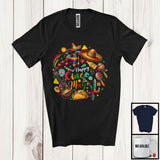 MacnyStore - Happy Cinco De Mayo, Joyful Mexican Guitar Taco In Circle Shape, Proud Mexican Lover T-Shirt