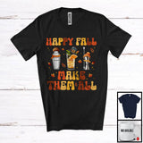 MacnyStore - Happy Fall Make Them All; Wonderful Thanksgiving Three Bartender Tools Lover; Jobs Careers T-Shirt