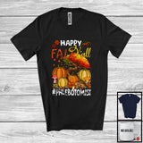 MacnyStore - Happy Fall Y'all Phlebotomist ; Awesome Thanksgiving Autumn Tree Pumpkins; Phlebotomist Proud T-Shirt