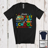 MacnyStore - Happy First Day Of School School Bus Driver; Amazing Back To School Leopard Pencils Group T-Shirt