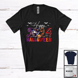 MacnyStore - Happy Halloween 2024, Adorable Halloween Costume Leopard Witch, Matching Family Group T-Shirt