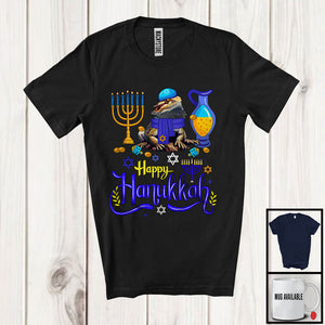 MacnyStore - Happy Hanukkah; Happy Chanukah Lovely Bearded Dragon With Menorah; Family Group T-Shirt