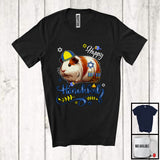 MacnyStore - Happy Hanukkah; Wonderful Chanukah Guinea Pig With Menorah Animal Lover; Family Group T-Shirt