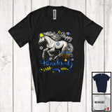 MacnyStore - Happy Hanukkah; Wonderful Chanukah Horse With Menorah Animal Lover; Family Group T-Shirt